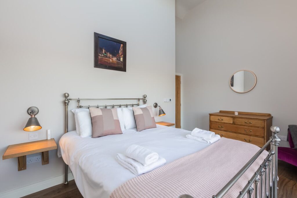 The Stables bedroom 1 with full bed